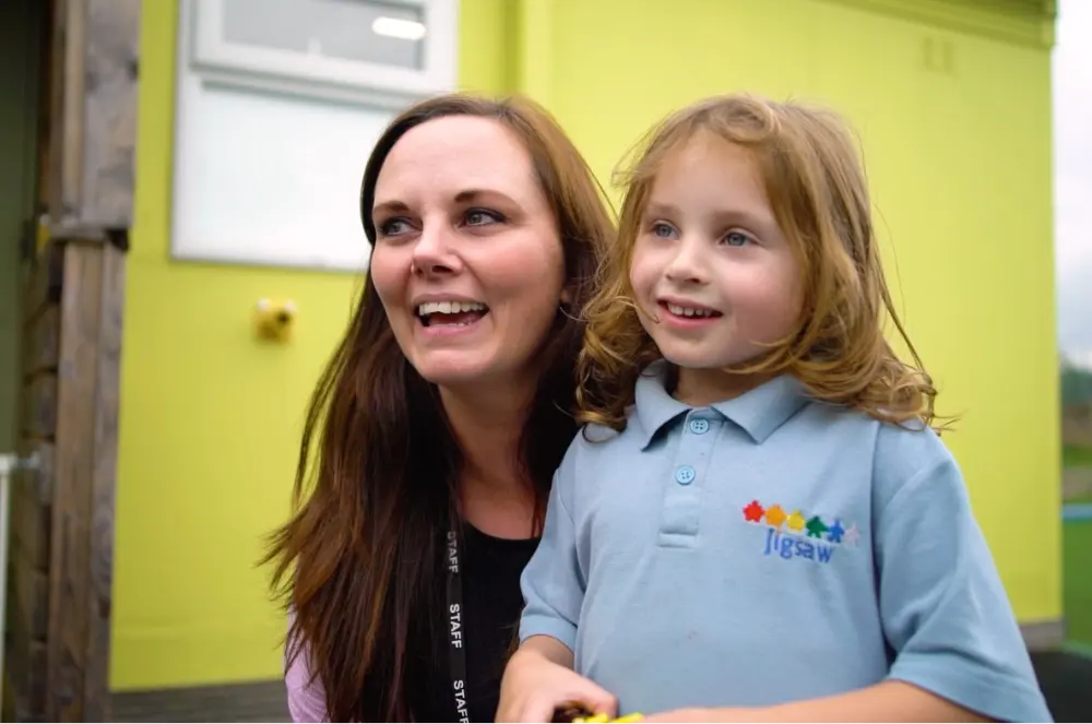 jigsaw careers staff member with pupil